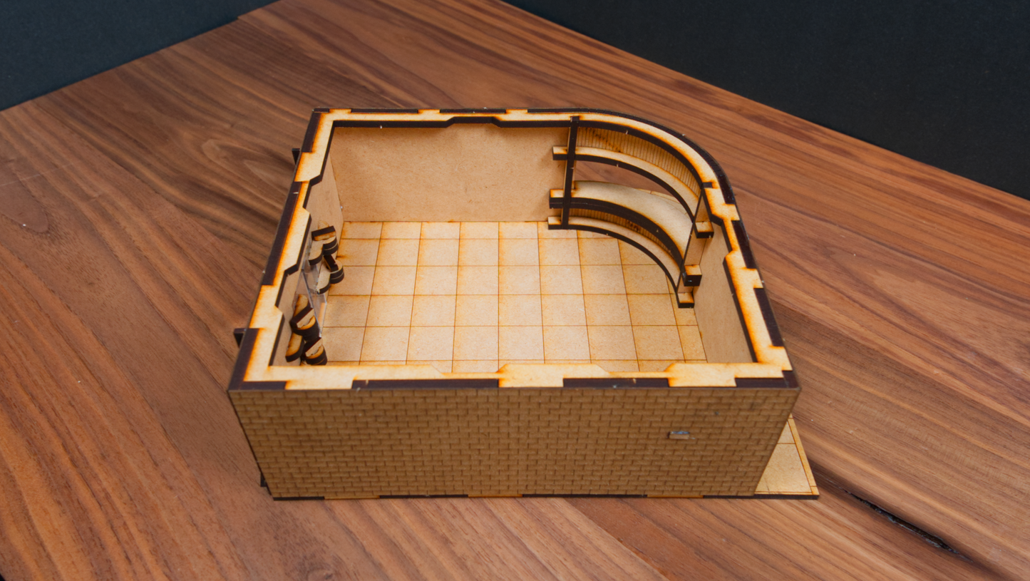 Curved Movie Theater - City Building 01 MDF Kit