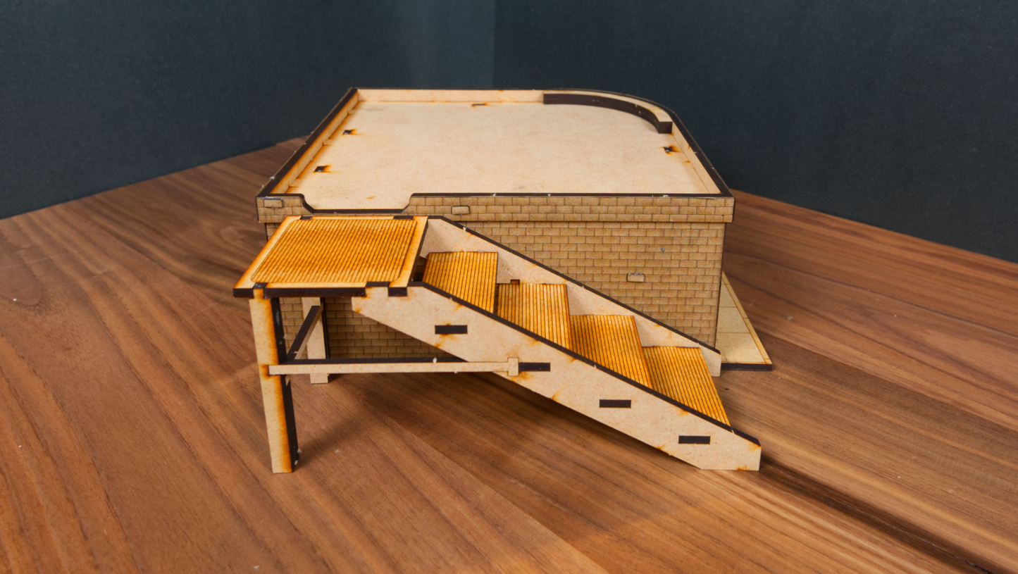 Curved Movie Theater - City Building 01 MDF Kit
