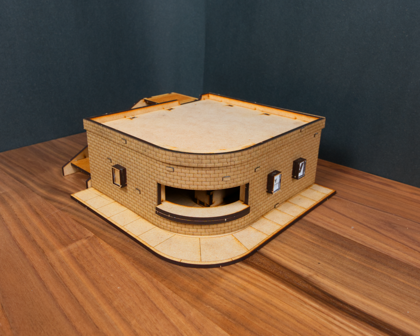 Curved Movie Theater - City Building 01 MDF Kit