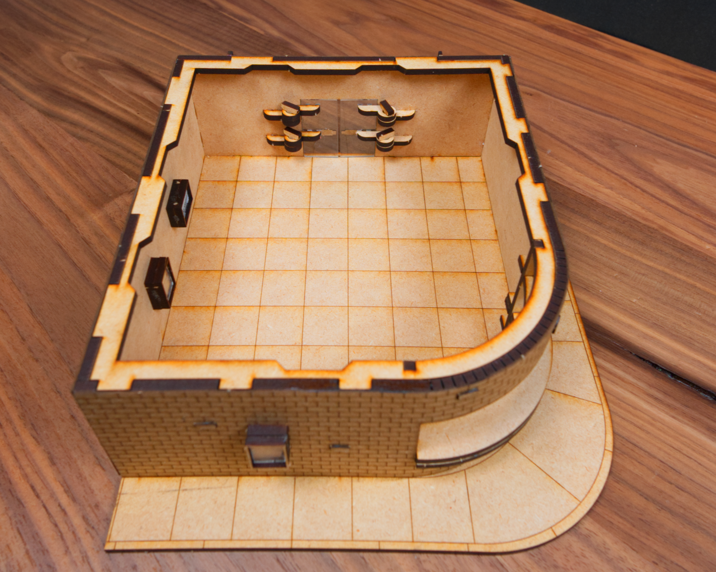 Curved Movie Theater - City Building 01 MDF Kit