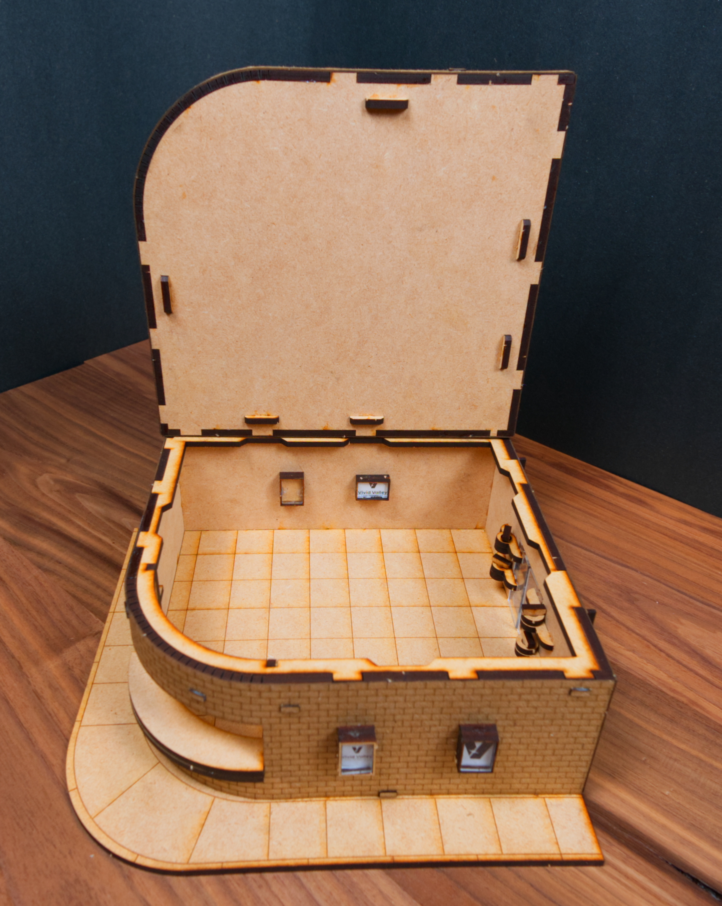 Curved Movie Theater - City Building 01 MDF Kit