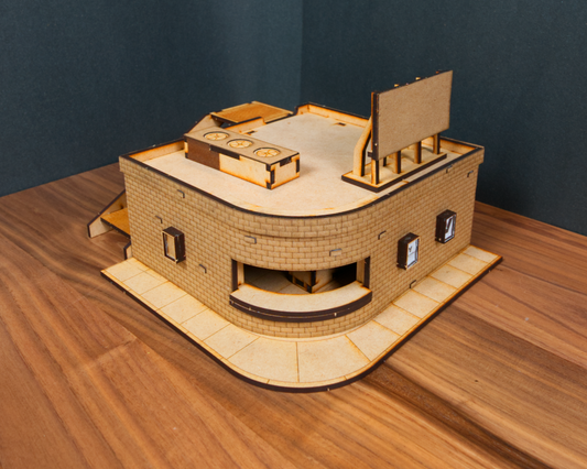 Curved Movie Theater - City Building 01 MDF Kit